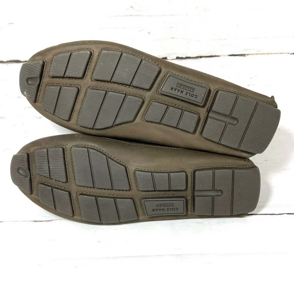 Cole Haan Grand‎ Os Mens Loafers Size 11M Brown Leather Driving Moc